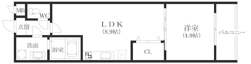 フジパレス北加賀屋EAST 間取り
