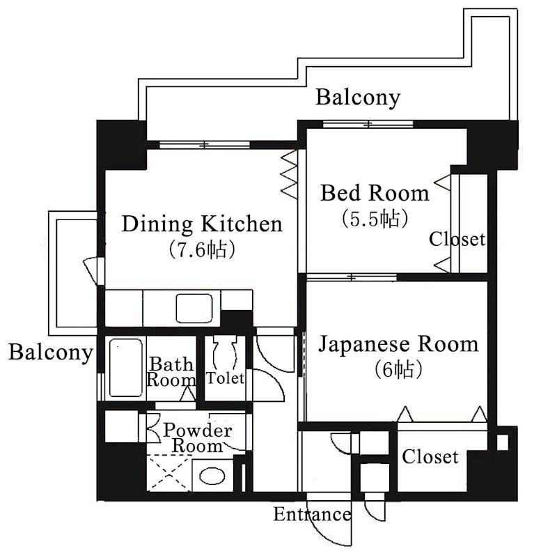 メゾンキコー住之江 間取り