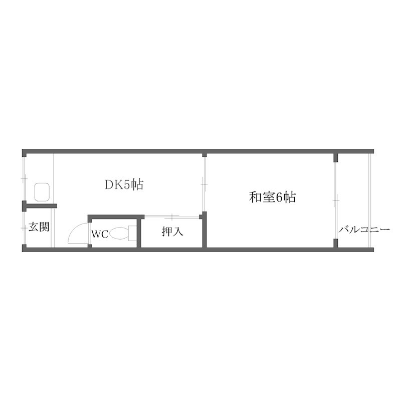津守1丁目文化住宅 間取り