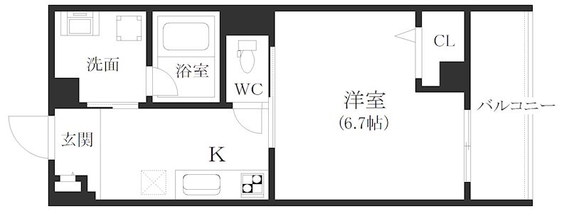 レクラン岸里東  間取り