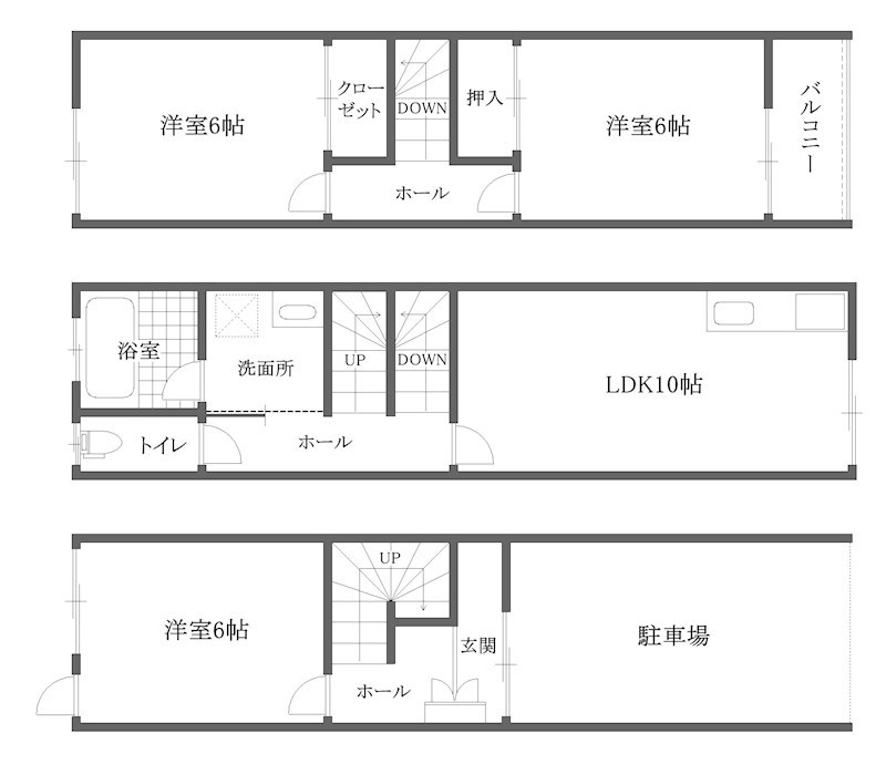 安立4丁目戸建賃貸 間取り