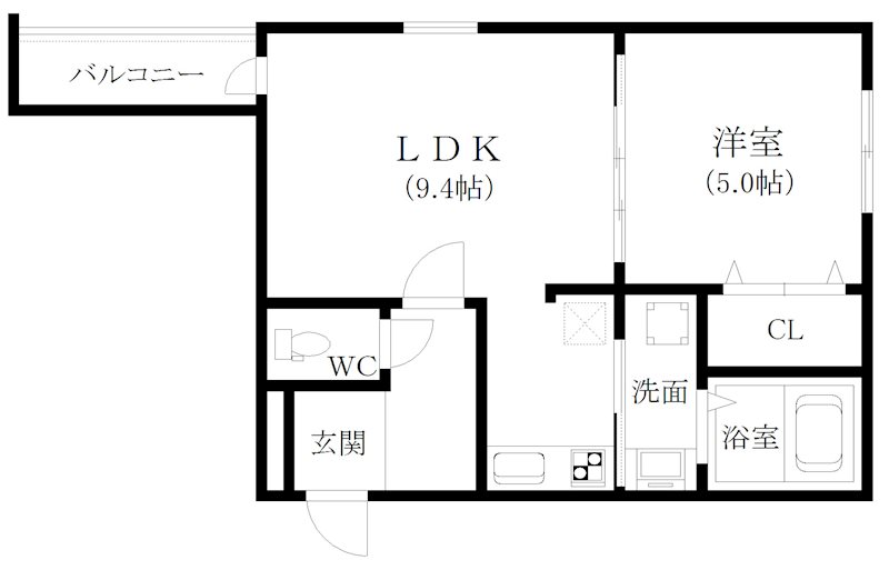 フジパレス北加賀屋Ⅶ番館 間取り