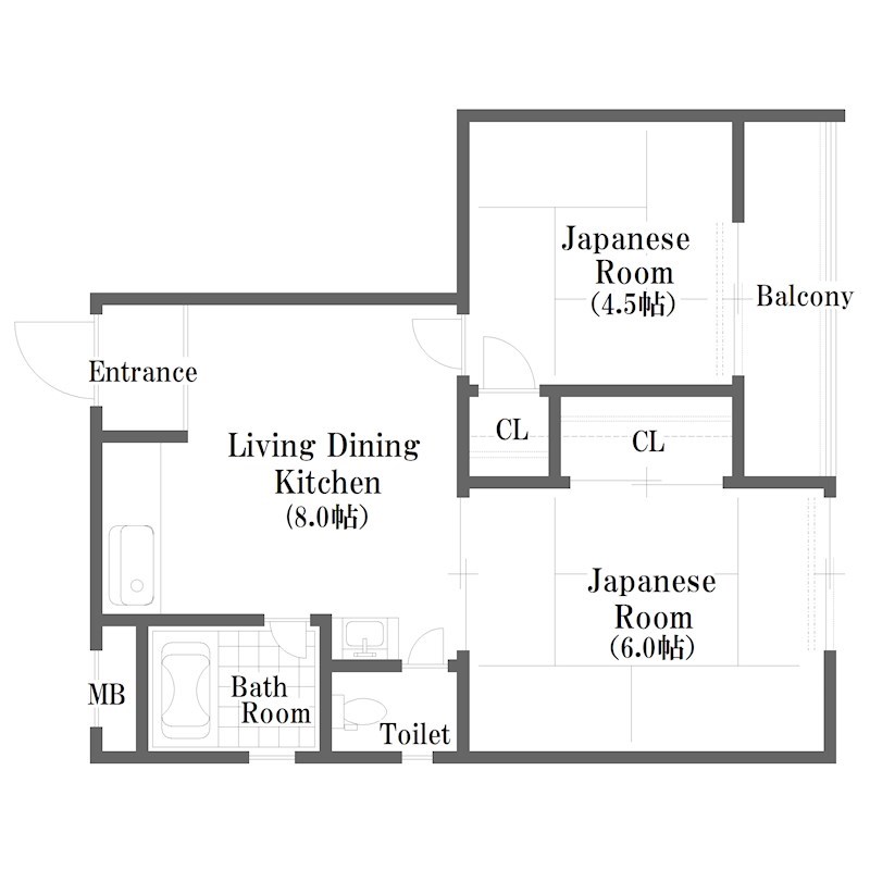 ｉｃｒｏｓｓＡＭ北加賀屋(コーポラスローザ) 間取り