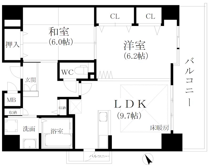 メゾンキコー住之江 間取り