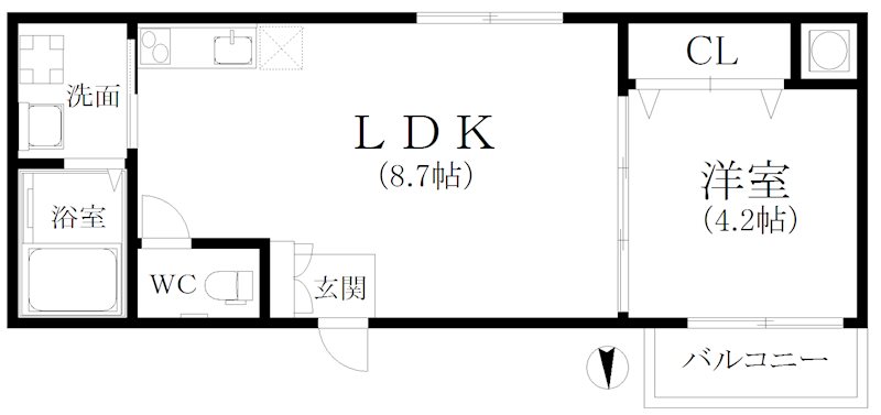 FメゾンWEST 間取り