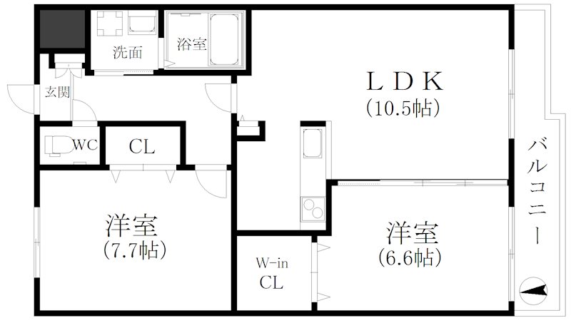 グランメゾン御崎  間取り