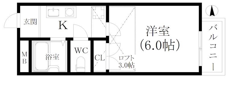 ハイム北加賀屋 間取り