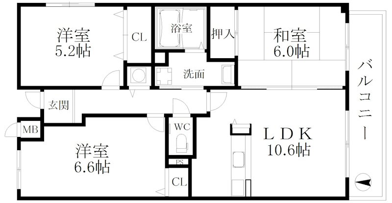 メゾンドグラシア 間取り