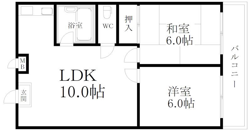 ビバリーヒルズ玉出西 間取り