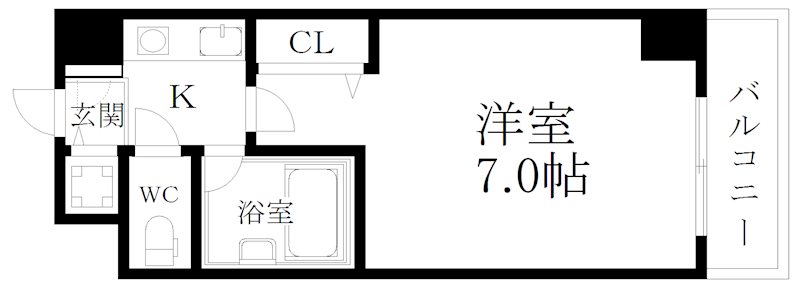 プルメリア玉出 間取り