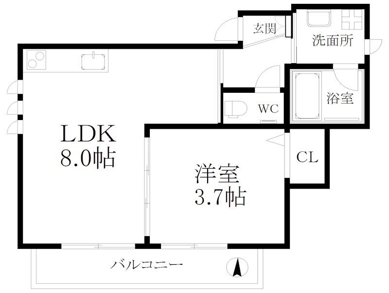 ルレーヴ帝塚山 間取り