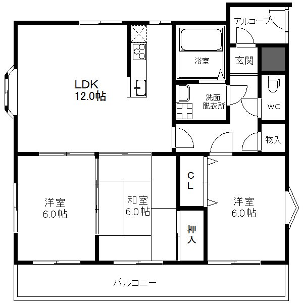 コージハイツ恵門 間取り