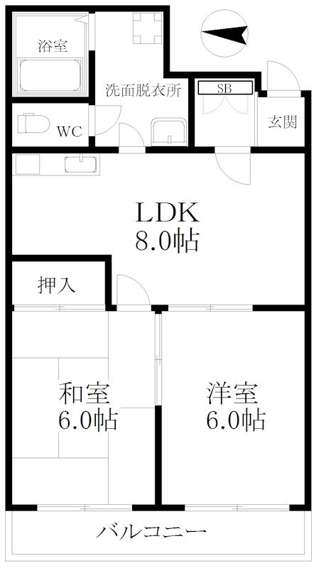 津守第一マンション 間取り