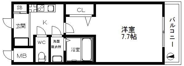 グランパシフィック岸里東 間取り