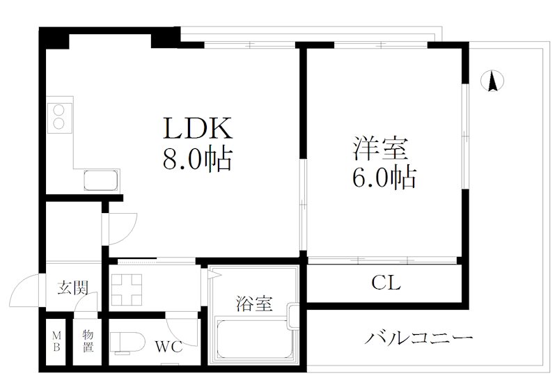 ラパンジール粉浜 間取り
