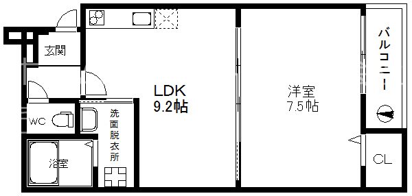 フジパレス北加賀屋Ⅶ番館 間取り