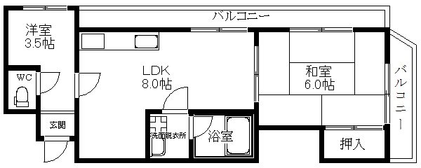 メゾンシャピー岸里 間取り