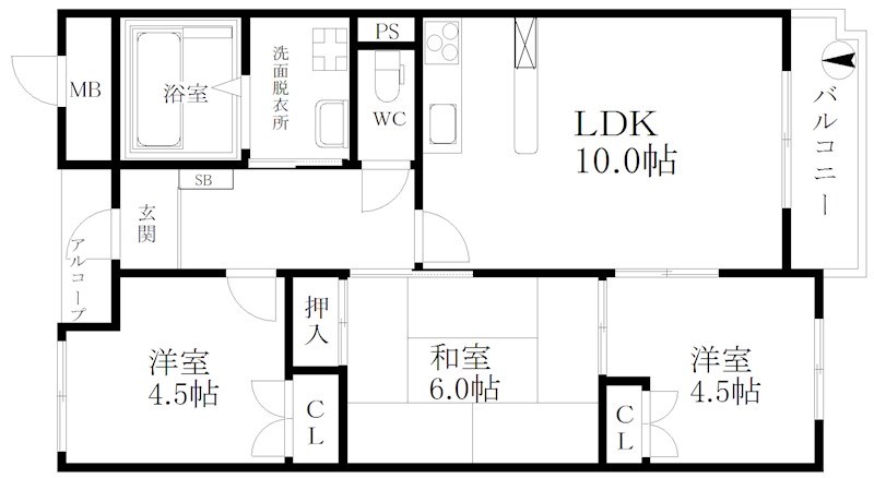 ヒルトップハウス　　 間取り