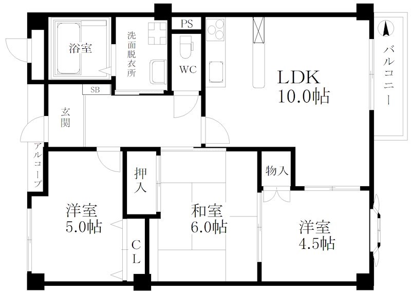 ヒルトップハウス　　 間取り