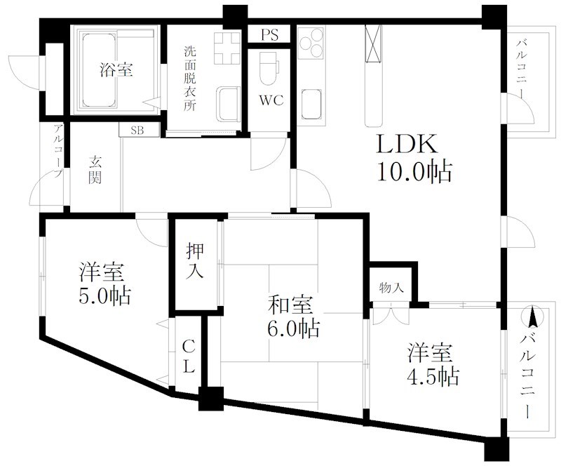 ヒルトップハウス　　 間取り