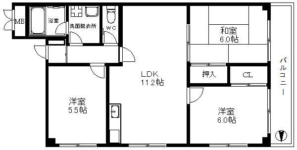 グルパ住吉1号館 間取り