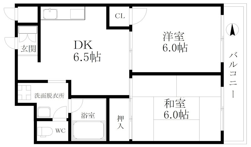 シティハイツ玉出 間取り