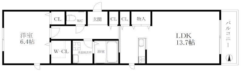 シャーメゾン白扇 間取り