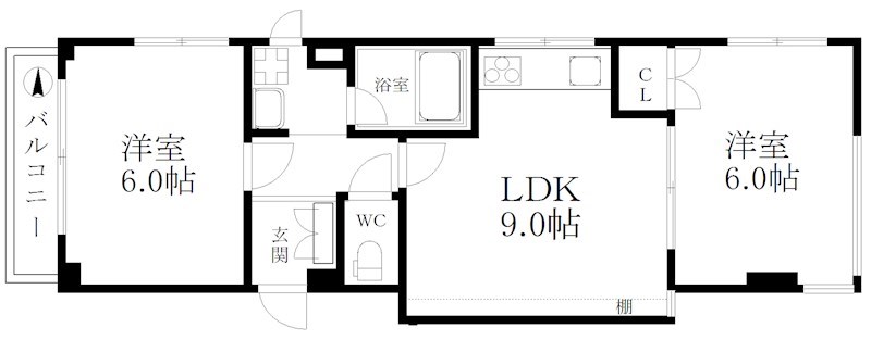 シティライフ帝塚山 間取り