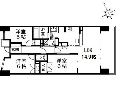 アデニウム北加賀屋 間取り
