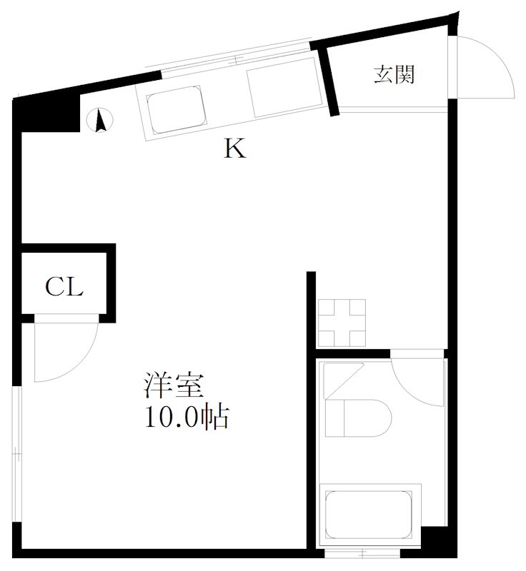 コーポ北畠 間取り