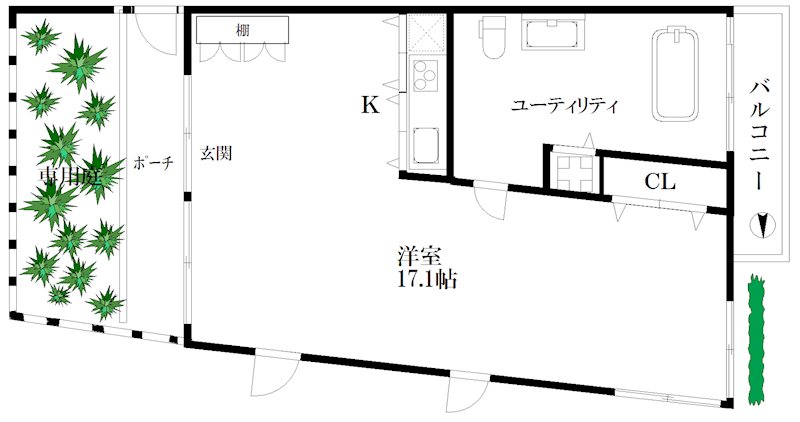 ウエストレジデンス帝塚山 間取り