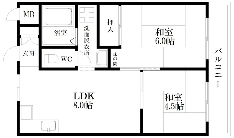プランドール住之江 間取り