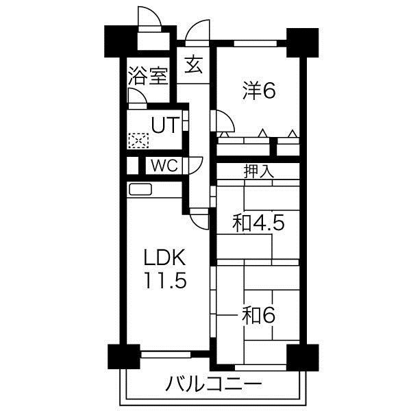 サワードゥ住之江公園 間取り