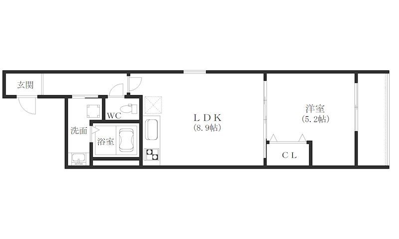 フジパレス西加賀屋Ⅲ番館 間取り
