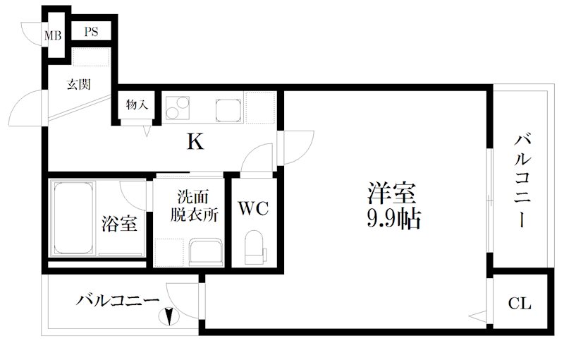 フジパレス西住之江Ⅱ番館 間取り