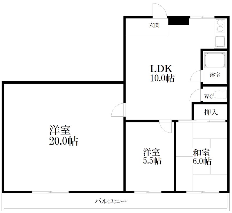 ビバリーヒルズ玉出西 間取り