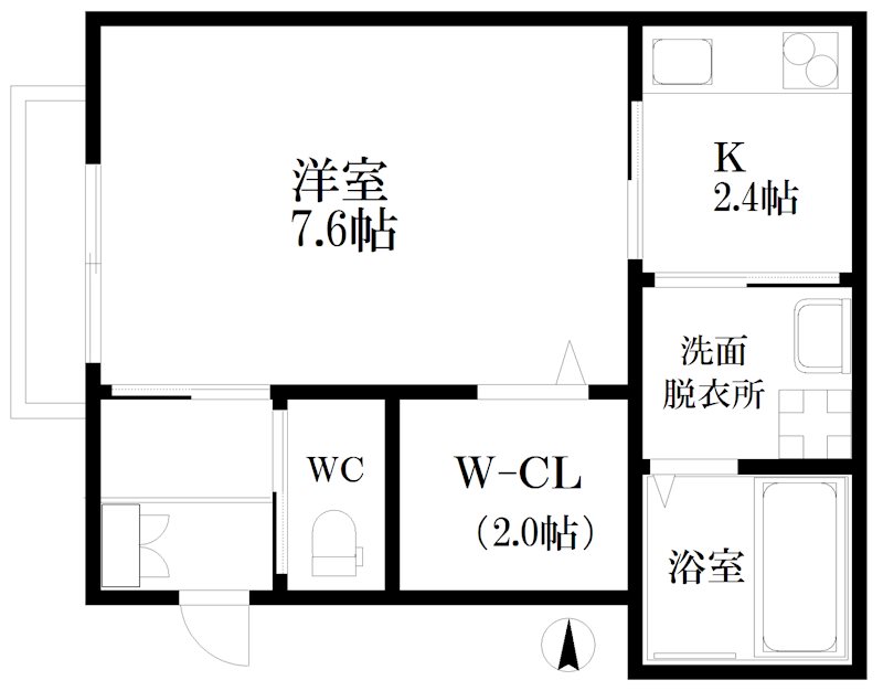 エルメゾン聖天下 間取り