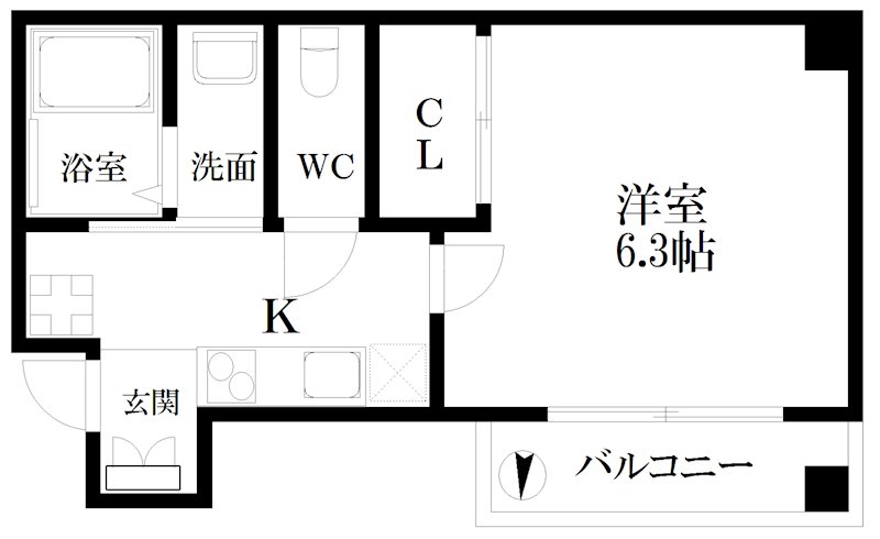 メルベージュ玉出中 間取り