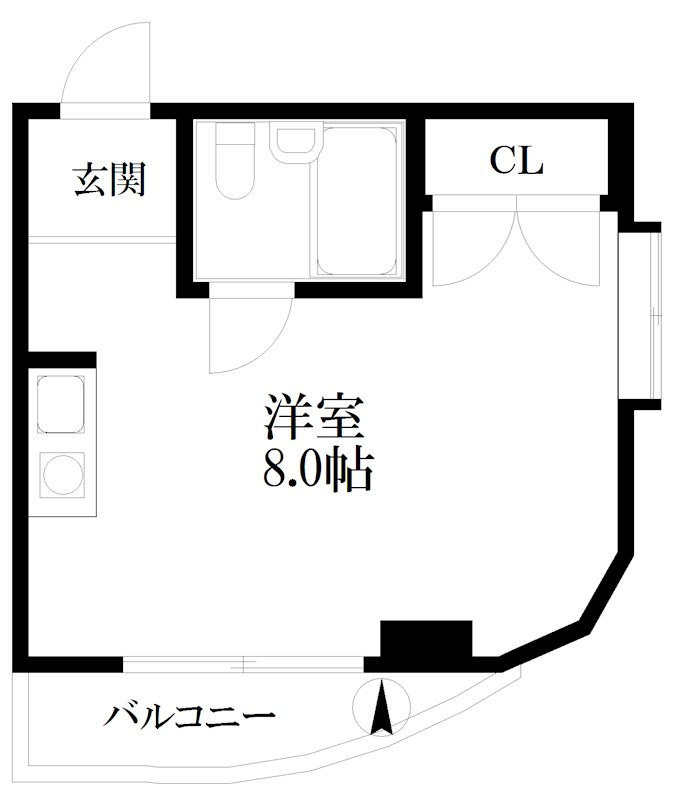 キャッスル玉出 間取り