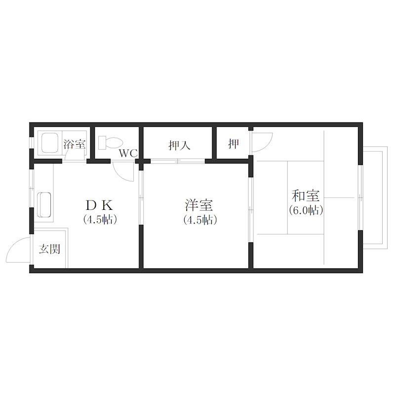 ナチュレ南津守 間取り
