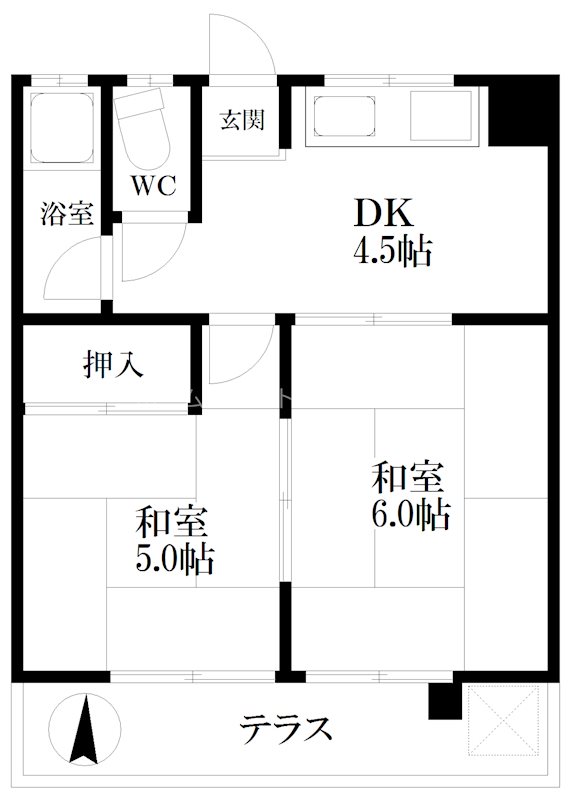 玉出西文化 間取り