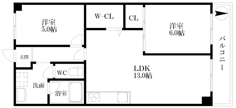 LakiaMaison帝塚山西 間取り