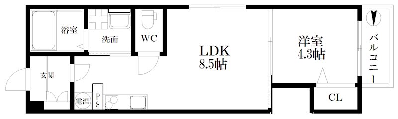 グランディル玉出 間取り