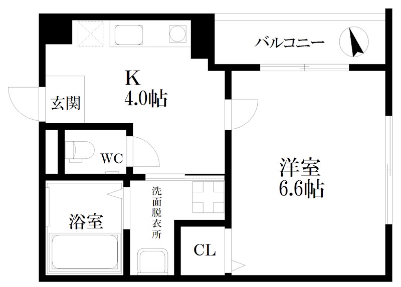 クリアフェリオ住吉 間取り