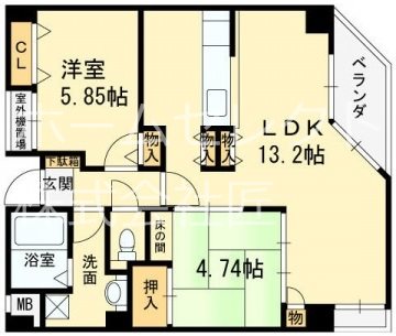 ジョワジール長居公園 間取り