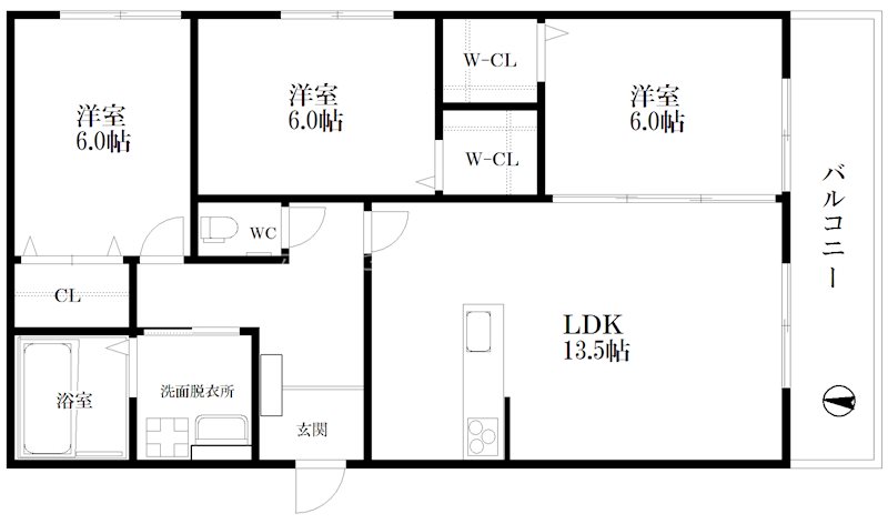 コンフォート浜口 間取り