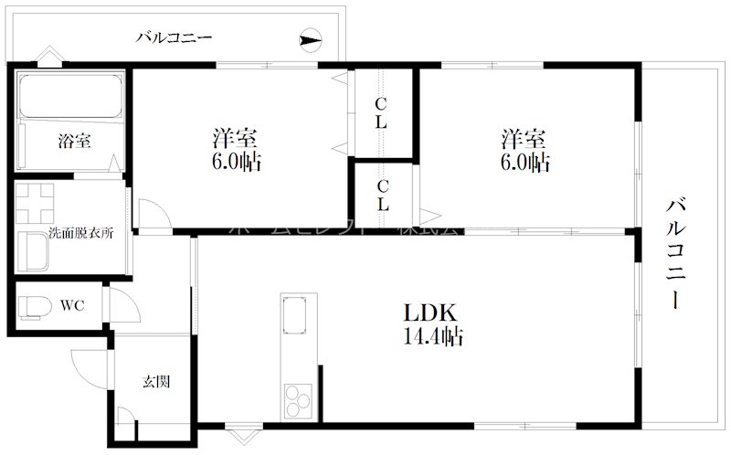 コンフォート浜口 間取り