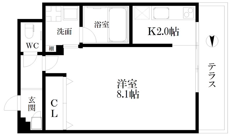 パークテラス花谷 間取り