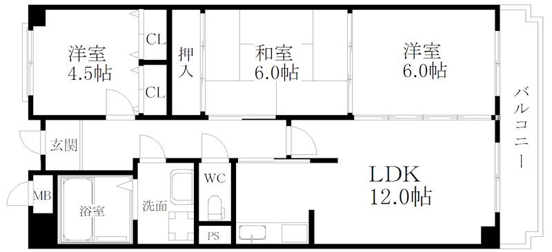 レジェロ住之江 間取り