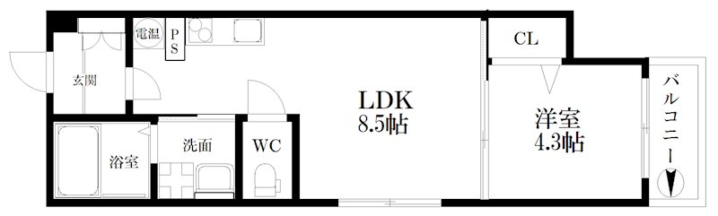 グランディル玉出 間取り